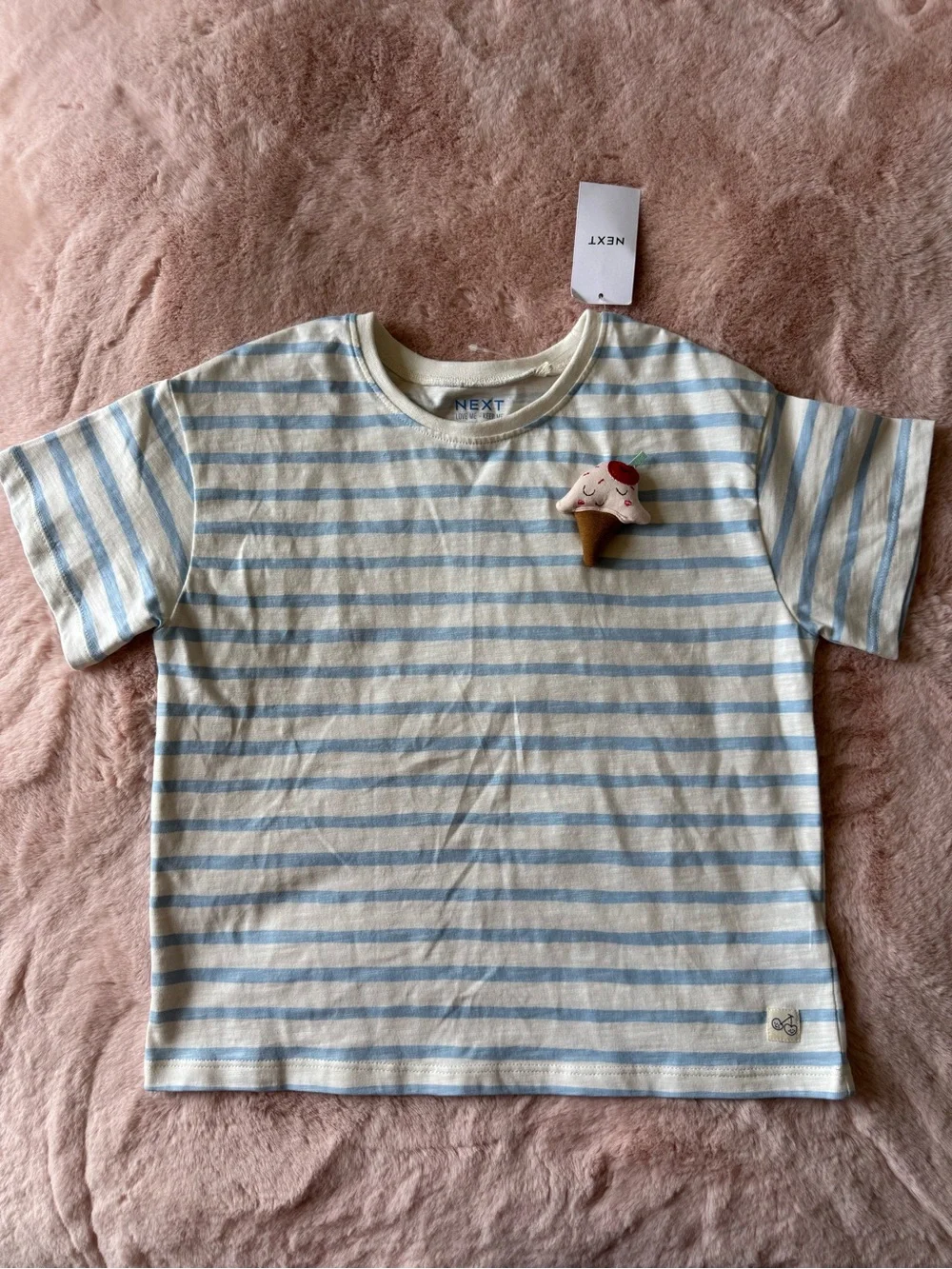 NWT Next Icecream and Cherry Tee and Skirt Set Size Girls 4-5